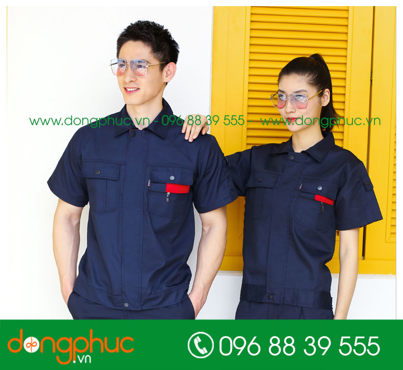 Mẫu bảo hộ màu tím than cộc tay
